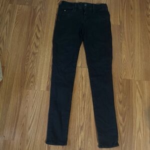 Hudson Jeans Black Classic Skinny Pants‎ Size 26 Designer Casual Basics Luxury